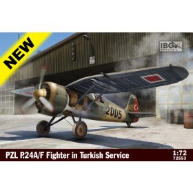   IBG Models 72553 PZL P.24A/F Fighter in Turkish service (1/72) repülőgép makett