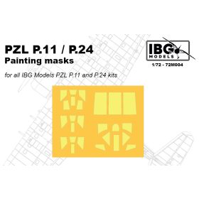   IBG Models 72M004 PZL P.11/P24 Painting masks (1/72) maszkolósablon készlet