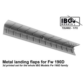   IBG Models 72U002 Metal flaps for Fw-190D family 3D set (1/72) feljavító makett készlet