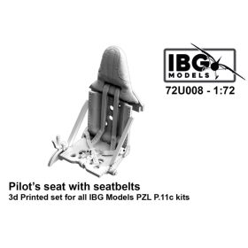   IBG Models 72U008 PZL P.11c Pilot's seat with seatbelts (1/72) feljavító makett készlet