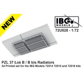   IBG Models 72U028 Radiators for PZL Łos B/B bis (1/72) feljavító makett készlet