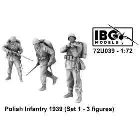   IBG Models 72U039 Polish Infantry 1939 Set1 (3fig) (1/72) figura makett