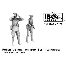   IBG Models 72U041 Polish Artillerymen-75mm Gun crew (2fig) (1/72) figura makett