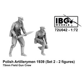   IBG Models 72U042 Polish Artillerymen-75mm Gun crew (2fig) (1/72) figura makett