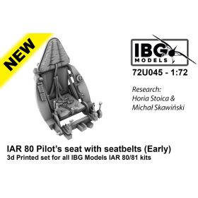   IBG Models 72U045 Pilot's Seat with seatbelt I.A.R 80/81 (1/72) feljavító makett készlet