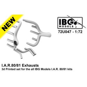   IBG Models 72U047 I.A.R 80/81 Exhaust (1/72) feljavító makett készlet