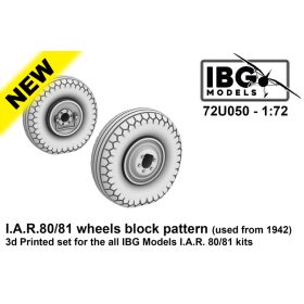   IBG Models 72U050 I.A.R.80/81 Wheels Block Pattern used from 1942 (1/72) feljavító makett készlet