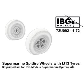   IBG Models 72U092 Supermarine Spitfire Wheels with IJ13 Tyres - 3d Printed Set (1/72) feljavító készlet