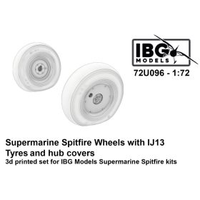   IBG Models 72U096 Supermarine Spitfire Wheels with IJ13 Tyres and Hub Covers - 3d Printed Set (1/72) feljavító készlet