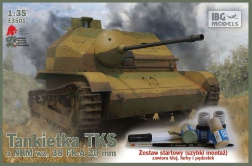 IBG Models E3501 TKS Tankette with 20mm Gun Quick Tracks (1/72)