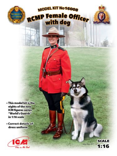 ICM 16008 RCMP Female Officer with dog (1/16)