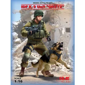 ICM 16102 IDF K-9 Unitz "OKETZ" with dog (1/16)