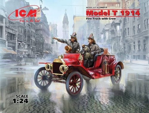 ICM 24017 Model T 1914 Fire Truck with Crew (1/24)