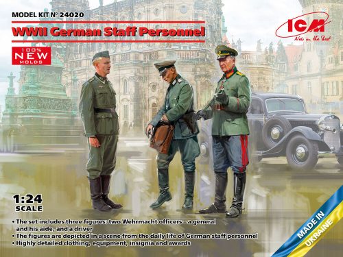 ICM 24020 WWII German Staff Personnel (100% new molds) (1/24)