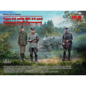   ICM 24024 Type G4 with MG 34 and German Staff Personnel (1/24)