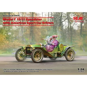   ICM 24026 Model T 1913 Speedster with American Sport Car Drivers (1/24)