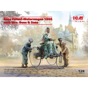   ICM 24041 Benz Patent-Motorwagen 1886 with Mrs. Benz & Sons (1/24)