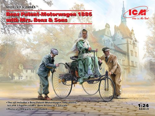 ICM 24041 Benz Patent-Motorwagen 1886 with Mrs. Benz & Sons (1/24)