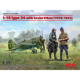   ICM 32007 I-16 type 24 with Soviet Pilots( 1939-42) Limited (1/32)