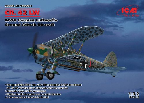 ICM 32021 CR. 42 LW , WWII German Luftwaffe Ground Attack Aircraft (1/32)