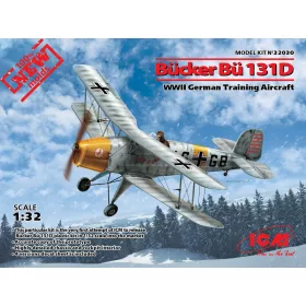   ICM 32030 Bücker Bü 131D, WWII German Training Aircraft (1/32)