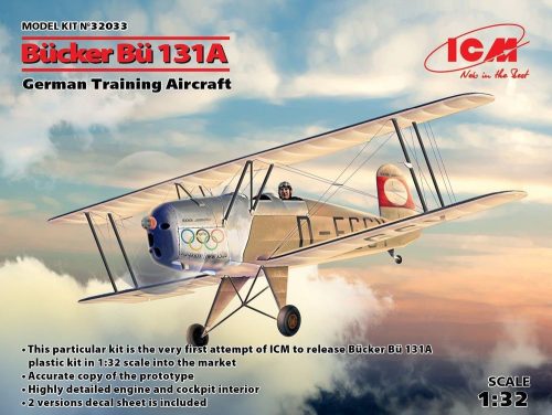 ICM 32033 Bücker Bü 131A,German Training Aircraft (1/32)