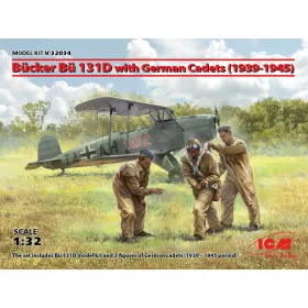   ICM 32034 Bücker Bü 131D w. German Cadets (1939-45) Limited (1/32)
