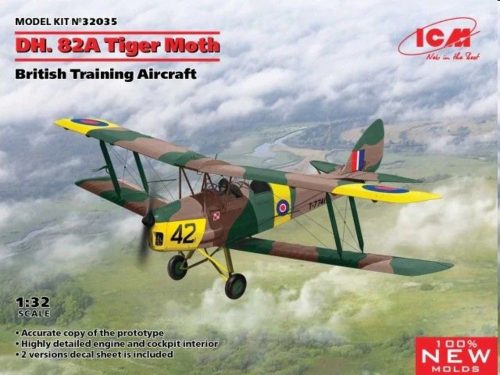 ICM 32035 D.H. 82A Tiger Moth, British Training Aircraft (1/32)