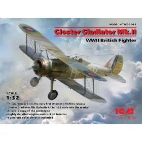   ICM 32041 Gloster Gladiator Mk.II, WWII British Fighter (1/32)