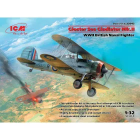   ICM 32042 Gloster Sea Gladiator Mk.II, WWII British Naval Fighter (1/32)