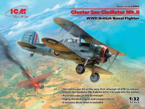 ICM 32042 Gloster Sea Gladiator Mk.II , WWII British Naval Fighter (1/32)