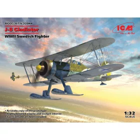 ICM 32044 J-8 Gladiator, WWII Swedish Fighter (1/32)