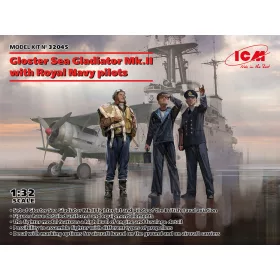   ICM 32045 Gloster Sea Gladiator Mk.II with Royal Navy pilots (1/32)