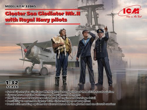 ICM 32045 Gloster Sea Gladiator Mk.II with Royal Navy pilots (1/32)