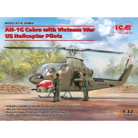   ICM 32062 AH-1G Cobra with Vietnam War US Helicopter Pilots (1/32)