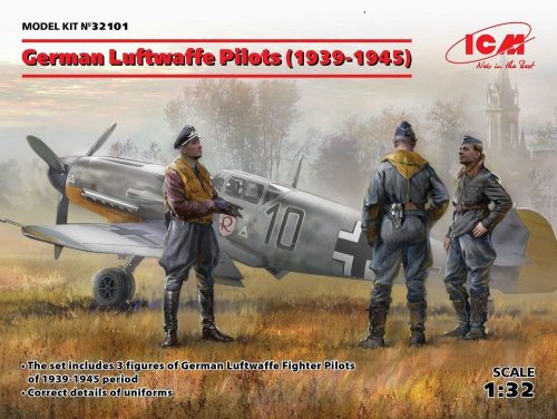 ICM 32101 German Luftwafe Pilots(1939-1945)(3 Figu (1/32)