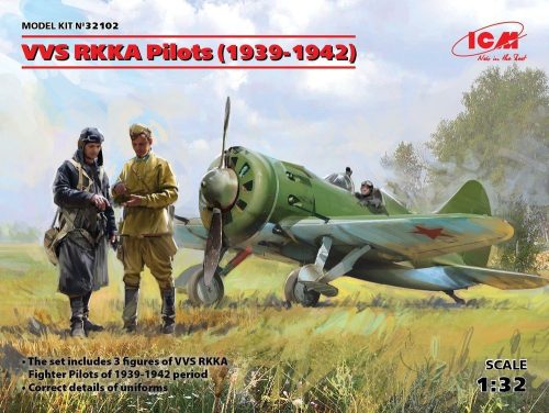 ICM 32102 VVS RKKA Pilots(1939-1942p)(3 Figures) (1/32)