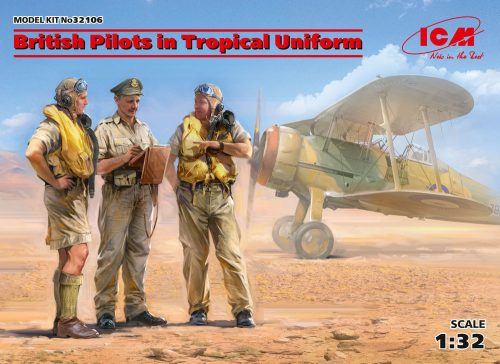 ICM 32106 British Pilots in Tropical Uniform(1939-1943)(3 figures) (1/32)