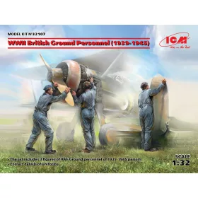   ICM 32107 WWII British Ground Personnel (1939-1945) (3 figures) (1/32)