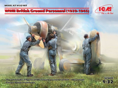 ICM 32107 WWII British Ground Personnel(1939-1945)(3 figures) (1/32)