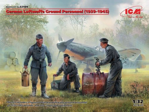 ICM 32109 German Luftwaffe Ground Personnel(1939-1945)(3 figures) (1/32)