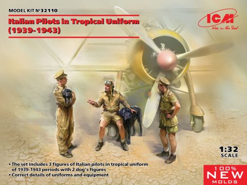 ICM 32110 Italian Pilots in Tropical Uniform (1939-1943) ( (1/32)