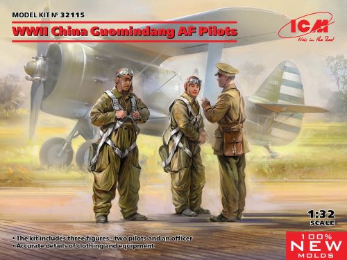 ICM 32115 WWII China Guomindang AF Pilots (100% new molds) (1/32)