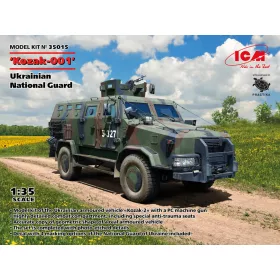   ICM 35015 Kozak-1 Ukrainian National Guard MRAP-class Armored Vehicle 1/35 katonai jármű makett