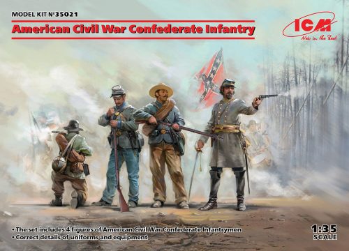 ICM 35021 American Civil War Confederate Infantry (1/35)