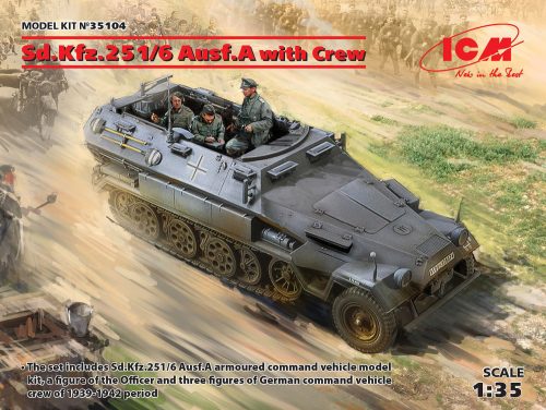 ICM 35104 Sd.Kfz.251/6 Ausf.A with Crew, Limited (1/35)