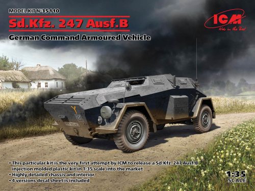 ICM 35110 Sd.Kfz. 247 Ausf.B, German Command Armoured Vehicle (1/35)