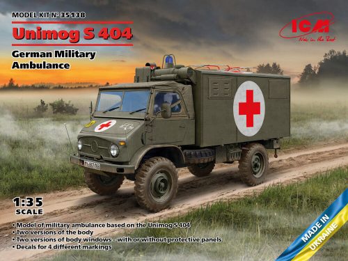 ICM 35138 Unimog S 404, German Military Ambulance (1/35)