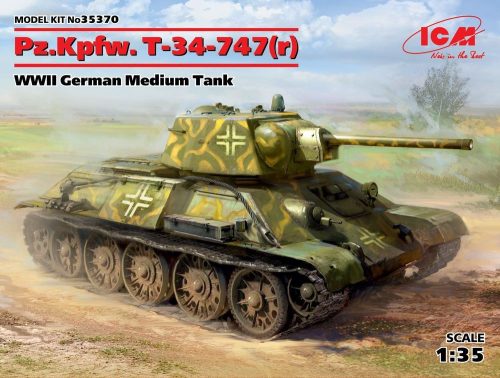 ICM 35370 Pz.Kpfw.T-34-747(r)WWII German MediumTan (1/35)