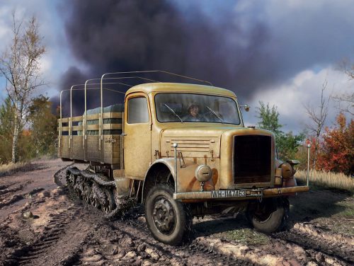 ICM 35453 KHD S3000/SS M Maultier WWII German Semi-Tracked Truck (1/35)